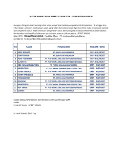 daftar nama calon peserta ujian sttk - perawatan