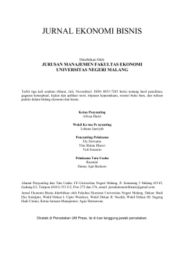 jurnal ekonomi bisnis - Portal Jurnal Elektronik Universitas Negeri