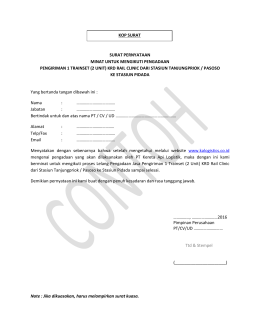 surat pernyataan minat untuk mengikuti pengadaan