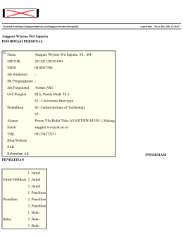 Anggara Wiyono Wit Saputra INFORMASI
