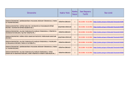 Giresun &Uuml;niversitesi &Ouml;ğretim G&ouml;revlisi, Araştırma G&ouml;revlisi Alım İlanı
