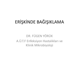 erişkinde bağışıklama