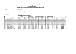 Yazılı Değerlendirme Sonu&ccedil;ları