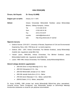 Ankara &Uuml;niversitesi M&uuml;hendislik Fak&uuml;ltesi Dekanlığı`na