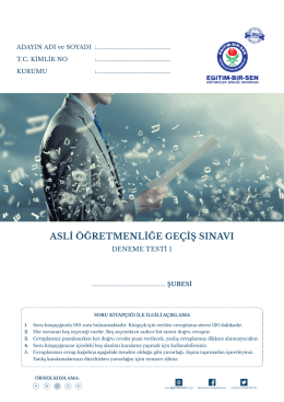 asli &ouml;ğretmenliğe ge&ccedil;iş sınavı - Eğitim Bir Sen Şanlıurfa Şubesi