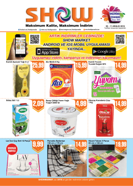 indirim zamanı - Show Hipermarket