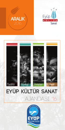 Aralık Ayı K&uuml;lt&uuml;r Sanat Ajandası