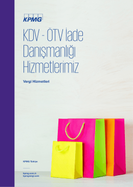 KDV ÖTV İadesi Danışmanlığı Hizmetlerimiz