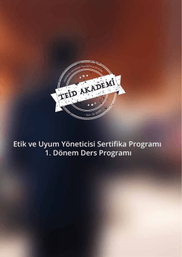 1. Dönem Ders Programının PDF Hali İçin Tıklayınız..