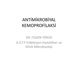 antimikrobiyal kemoprofilaksi