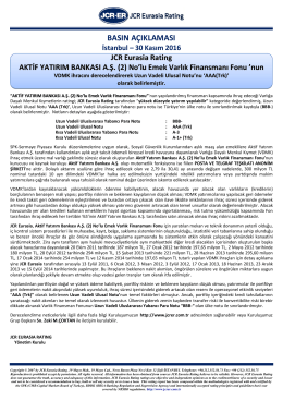 JCR Eurasia Rating AKTIF YATIRIM BANKASI A.Ş.(2)