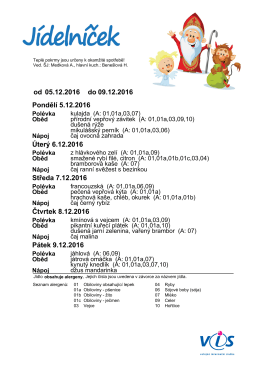 J&iacute;deln&iacute;ček Z&Scaron; 49. t&yacute;den 2016