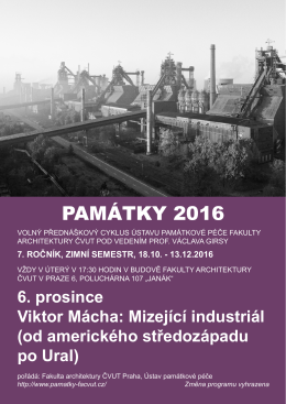 PAMÁTKY 2016