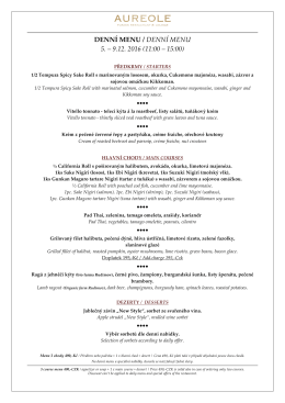 Náhled denního menu