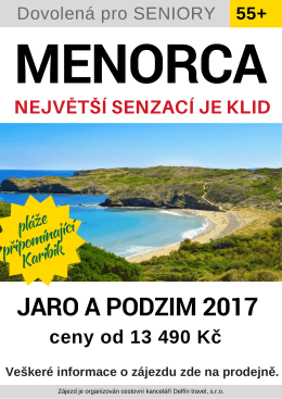 menorca-2017 - Dovolená pro seniory 55+