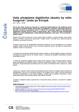 Čl&aacute;nek - Europa