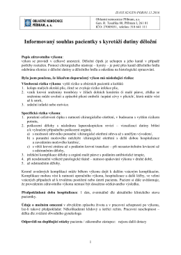 IS 035.02_IS pacientky s proveden&iacute;m kyret&aacute;že dutiny děložn&iacute;