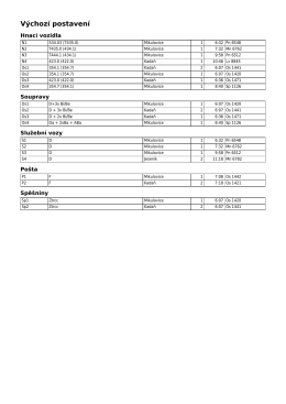 V&yacute;choz&iacute; postaven&iacute;