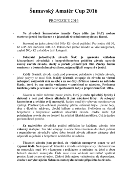 &Scaron;umavsk&yacute; Amat&eacute;r Cup 2016