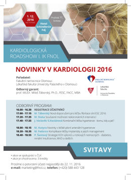svitavy novinky v kardiologii 2016