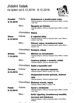 týden 5.12.2016