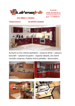 Kuchyňsk&eacute; linky