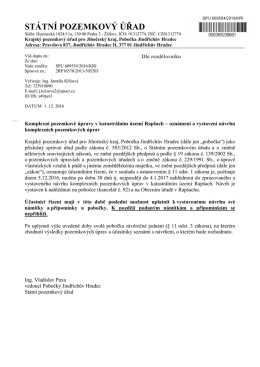 ST&Aacute;TN&Iacute; POZEMKOV&Yacute; &Uacute;ŘAD