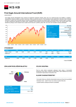 First Eagle Amundi International Fund (EUR)