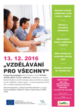 Vzděl&aacute;v&aacute;n&iacute; pro v&scaron;echny
