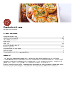 Zapečené mleté maso
