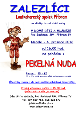 více informací - Dům Dětí a Mládeže Příbram