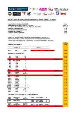 fin&aacute;ln&iacute; časov&yacute; harmonogram mčr hip hop, el. boogie