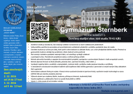 7941K/81 - Gymn&aacute;zium &Scaron;ternberk