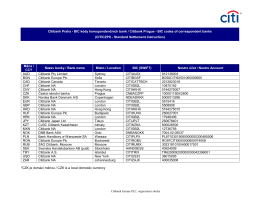 Citibank Prague SSI