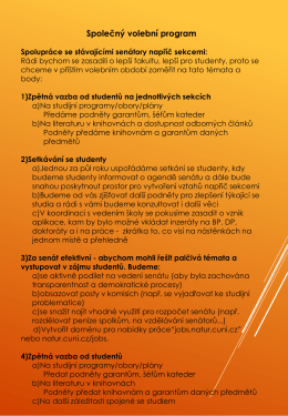 Společný volební program