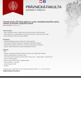 Uložit jako PDF - Právnická fakulta