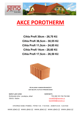 akce porotherm