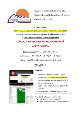 Z&aacute;klady objektov&eacute;ho programov&aacute;n&iacute;