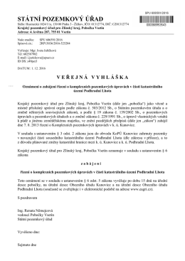 ST&Aacute;TN&Iacute; POZEMKOV&Yacute; &Uacute;ŘAD