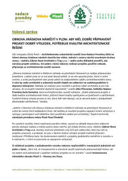 Tiskov&aacute; zpr&aacute;va k v&yacute;sledkům soutěže