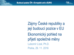 Zájmy České republiky a její budoucí pozice v EU