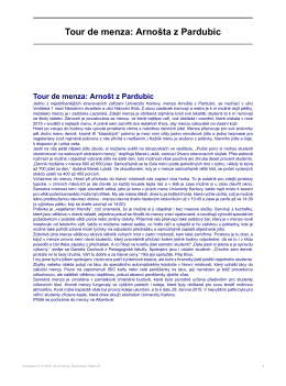 Tour de menza: Arnošta z Pardubic