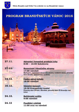 Brandýské vánoce 2016