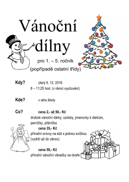 Vánoční dílničky