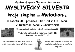 Plakát SILVESTR. .