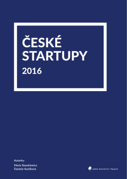 česk&eacute; startupy - Aspen Institute Prague