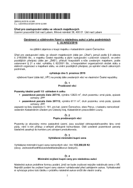 Page 1 1 2889/ULN/2016-ULNM Č.j.: UZSVM/ULN/