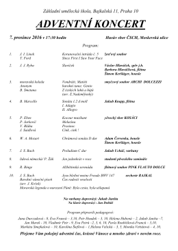 1. adventní koncert