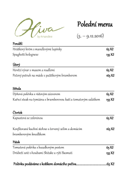 Polední menu