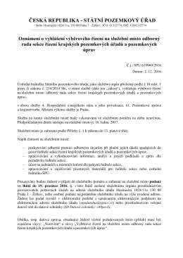 ČESK&Aacute; REPUBLIKA - ST&Aacute;TN&Iacute; POZEMKOV&Yacute; &Uacute;ŘAD